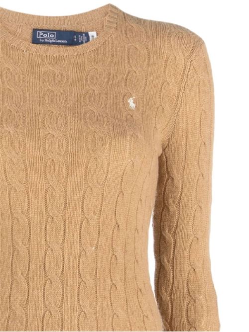 Camel brown wool-cashmere knit Polo Ralph Lauren | 211910421002